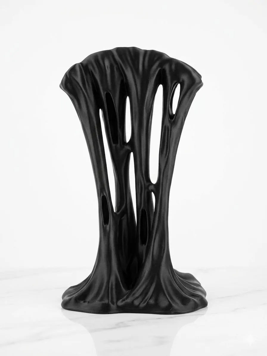 Suporte para Fones de Ouvido "Slime" Orgânico, Acessório de Mesa com Visual de Derretimento, Suporte Estiloso para Headset, Presente Criativo para Audiófilos, Organizador de Mesa com Estilo de Arte Moderna