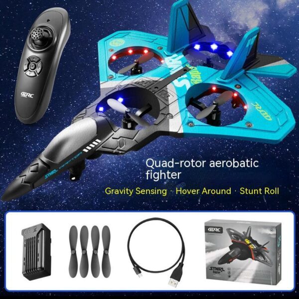 Kids/Adults RC Fighter Drone with Foam Fixed Wing - Image 2
