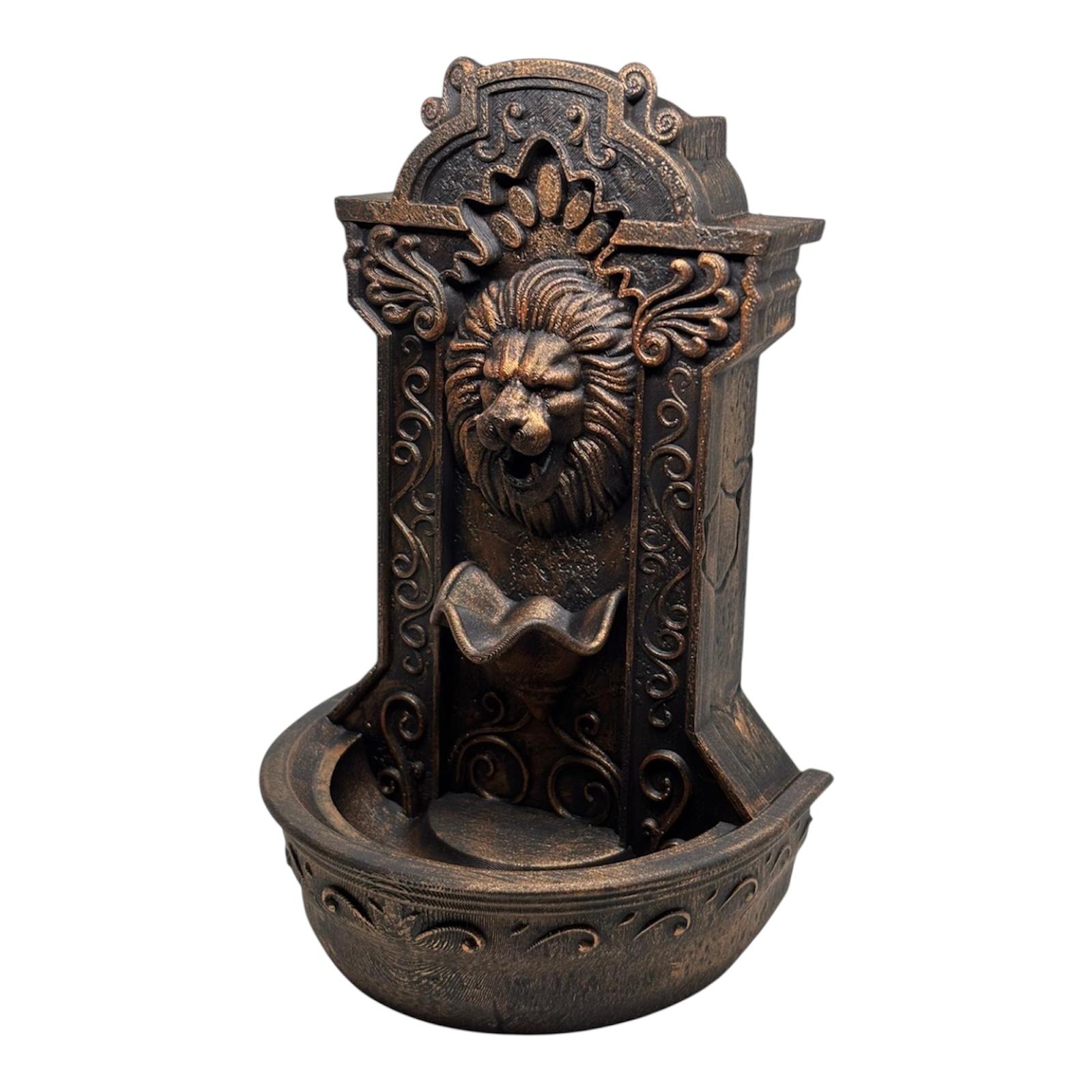 Lion's Courage Fountain Backflow Burner – Incensário Cascata Leão de Força e Estilo