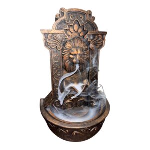 Lion's Courage Fountain Backflow Burner – Incensário Cascata Leão de Força e Estilo