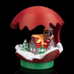 Abajur de Mesa “Brilho do Inverno” – Luz Natalícia de Ambiente