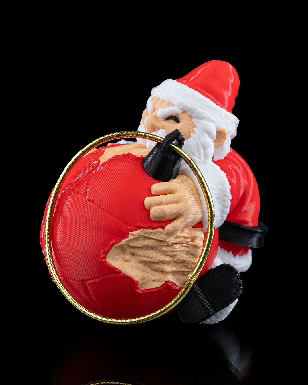 Enfeite Naughty Claus para Árvore de Natal Ornamento Divertido