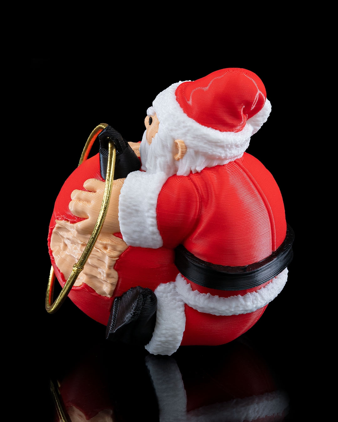 Enfeite Naughty Claus para Árvore de Natal Ornamento Divertido