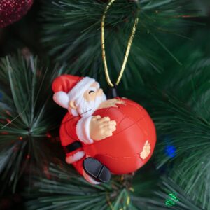 Enfeite Naughty Claus para Árvore de Natal Ornamento Divertido