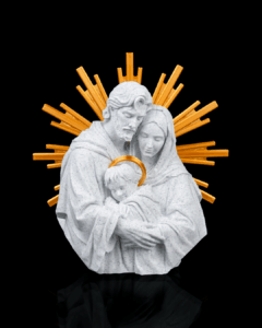 escultura sagrada da sagrada família